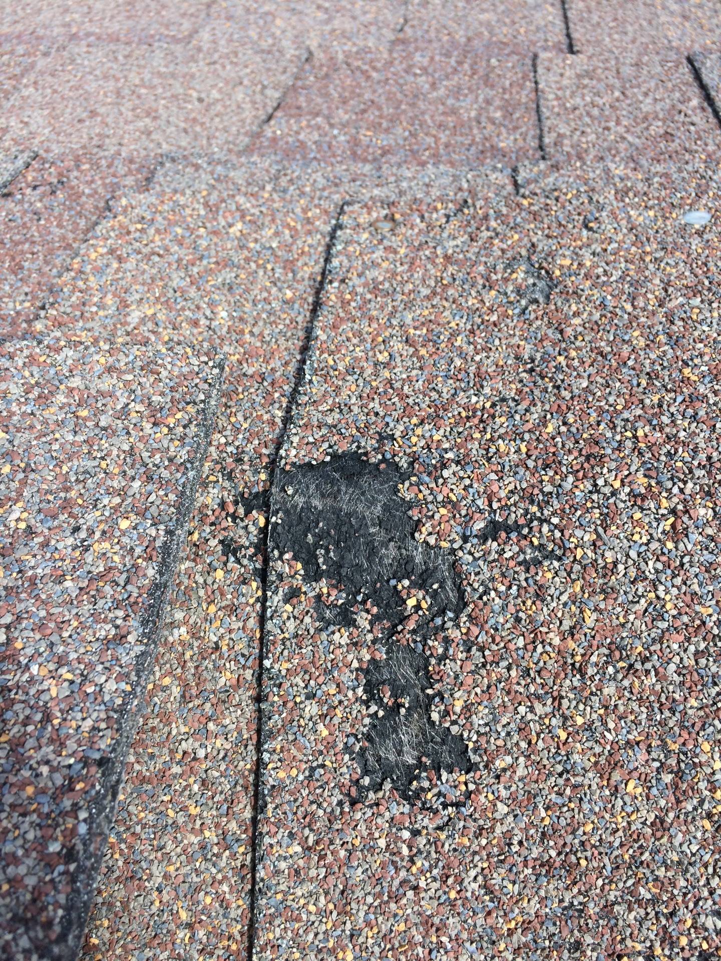 image of cracked shingle