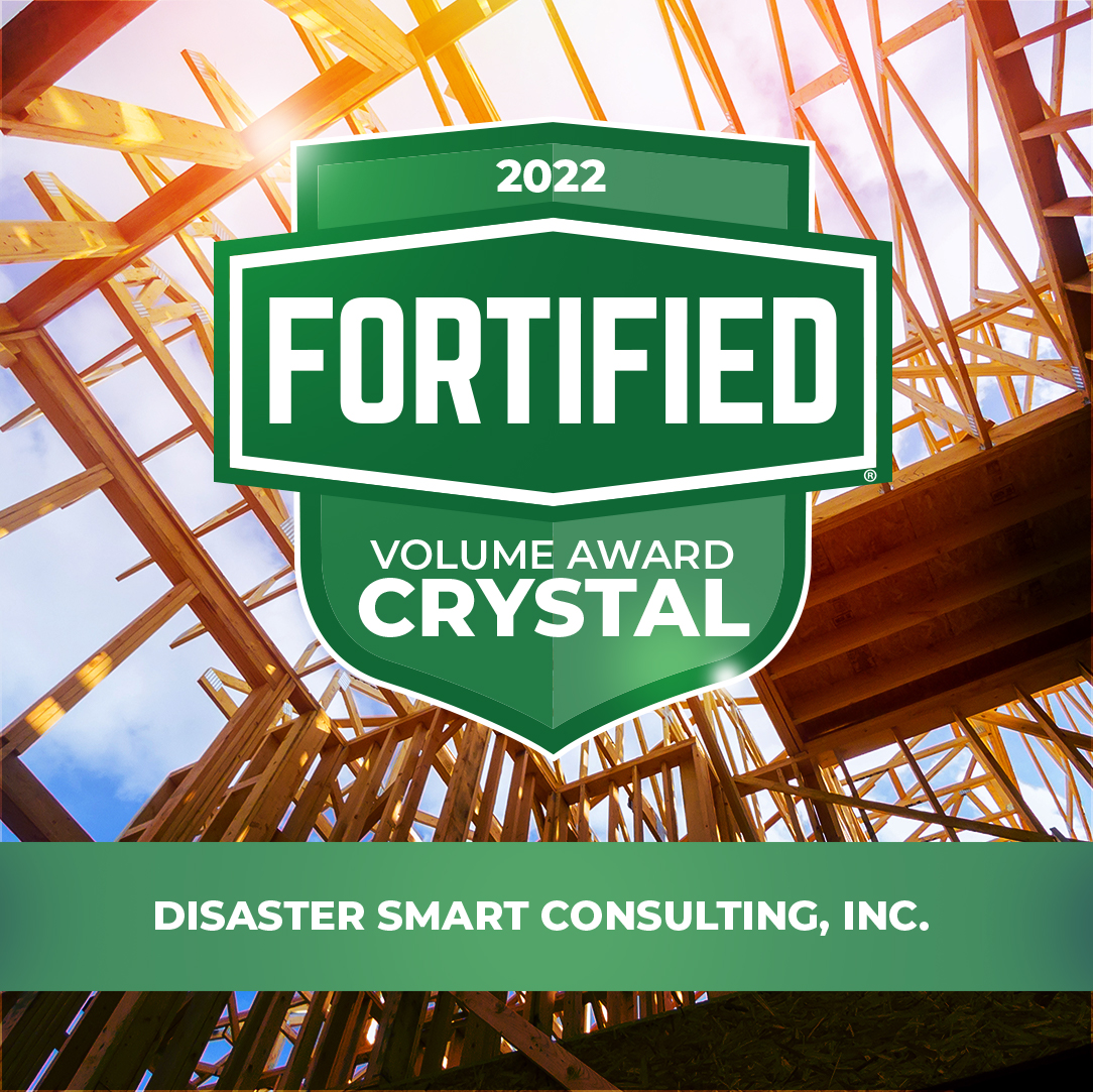 2022 Fortified Crystal Volume Award Disaster Smart Consulting, Inc.